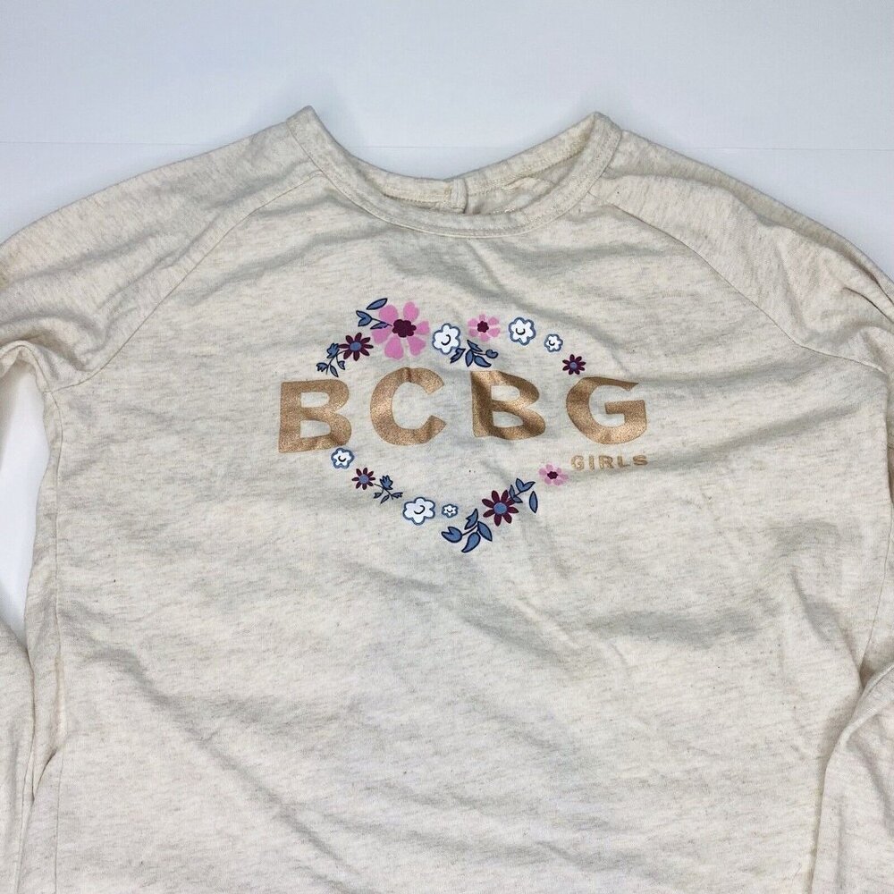 BCBG Girls Multi Color Floral Long Sleeve Shirt 6X - Picture 2 of 3